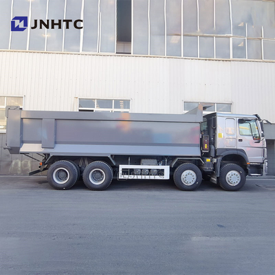 12 व्हीलर डंप ट्रक Howo 31 टन 8x4 380HP बाएं हाथ ड्राइव डंप ट्रक