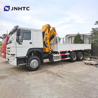 सभी रोटेशन होवो फोल्डिंग आर्म क्रेन 6x4 400hp 10-20T क्रेन के साथ कार्गो