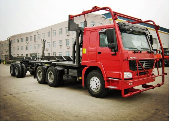 राइट हैंड ड्राइविंग 6 * 6 400l लॉग कैरियर ट्रक Sinotruk Howo ब्रांड किसी भी रंग के साथ
