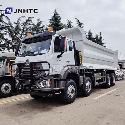 SINOTRUCK HOHAN N7 380hp 8x4 डीजल मैनुअल ट्रांसमिशन यूरो 2 टिपर डंप ट्रक