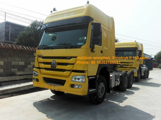 Hw79 केबिन सिनोट्रुक होवो 7 ट्रैक्टर ट्रक 3 स्लीपर्स 6x4 371hp राइट हैंड ड्राइव