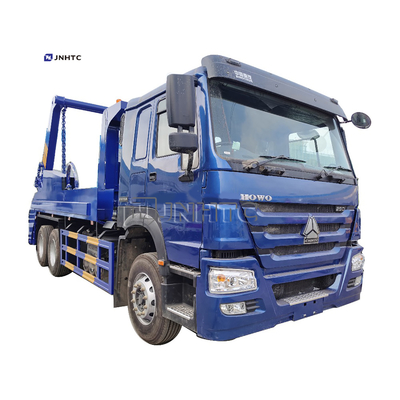 HOWO 6x4 12cbm 15cbm हाइड्रोलिक स्विंग आर्म कचरा ट्रक यूरो 2 यूरो 3 कंटेनर कचरा बिन
