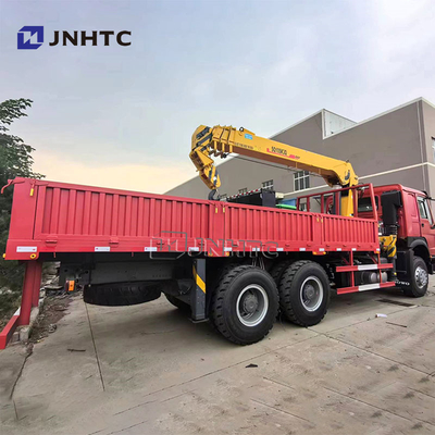 सिनोट्रुक HOWO 6x4 रेट आर्म क्रेन ट्रक 10 पहिया 340hp 10 टन