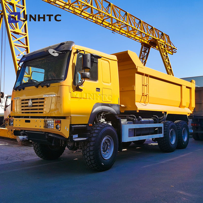 डीजल ईंधन प्रकार सिनोट्रक होवो ऑल व्हील ड्राइव ट्रक 6x6 380hp डंप ट्रक