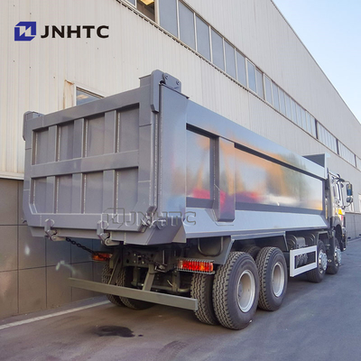 12 व्हीलर डंप ट्रक Howo 31 टन 8x4 380HP बाएं हाथ ड्राइव डंप ट्रक