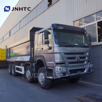 12 व्हीलर डंप ट्रक Howo 31 टन 8x4 380HP बाएं हाथ ड्राइव डंप ट्रक