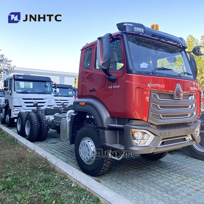 होवो एनएक्स भारी ड्यूटी डंप ट्रक चेसिस 6x4 380hp 10 पहियों टिपर ट्रक चेसिस