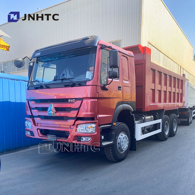 होवो टिपर ट्रक 6X4 340HP हेवी ड्यूटी डंप ट्रक 10 पहिया बाएं हाथ का ड्राइव