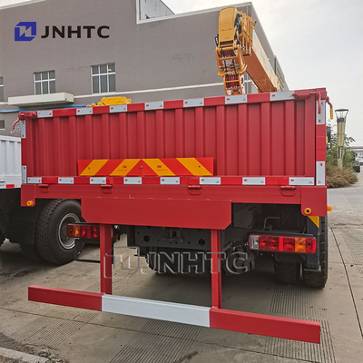 होवो 6x4 रेट आर्म क्रेन ट्रक 10 पहिया 340hp क्रेन ट्रक के साथ कार्गो