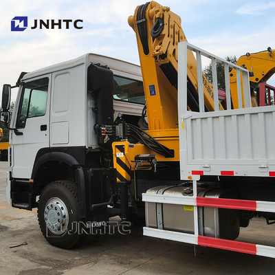 सभी रोटेशन होवो फोल्डिंग आर्म क्रेन 6x4 400hp 10-20T क्रेन के साथ कार्गो