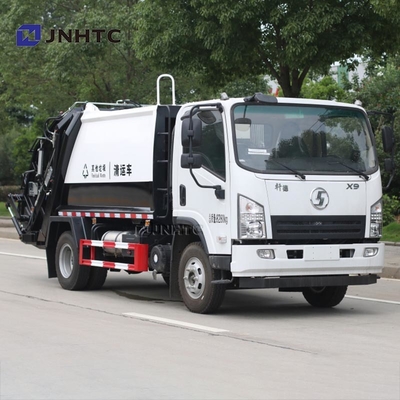 शैकमैन एक्स9 कचरा कम्पैक्टर ट्रक 4X2 160hp 12CBM कचरा ट्रक बिक्री के लिए