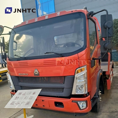 HOWO Wrecker ट्रक 4x2 5ton Excavator लोडर लोडिंग टो Wrecker फ्लैटबेड कार्गो ट्रक