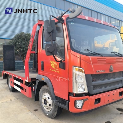 HOWO Wrecker ट्रक 4x2 5ton Excavator लोडर लोडिंग टो Wrecker फ्लैटबेड कार्गो ट्रक