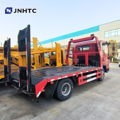 HOWO Wrecker ट्रक 4x2 5ton Excavator लोडर लोडिंग टो Wrecker फ्लैटबेड कार्गो ट्रक