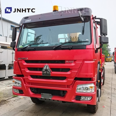 HOWO ट्रेट आर्म क्रेन ट्रक 6X4 10 पहिया 340hp 10 टन कार्गो ट्रक क्रेन के साथ