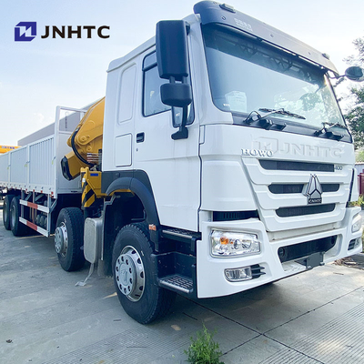सिनोट्रुक होवो क्रेन ट्रक 8X4 10 टन कार्गो फोल्डिंग क्रेन के साथ 16 पहिया 400hp बिक्री के लिए
