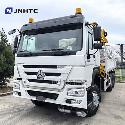 सिनोट्रुक HOWO 6x4 400HP कार्गो ट्रक 10 टन बूम क्रेन ट्रक के साथ चीन फैक्टरी