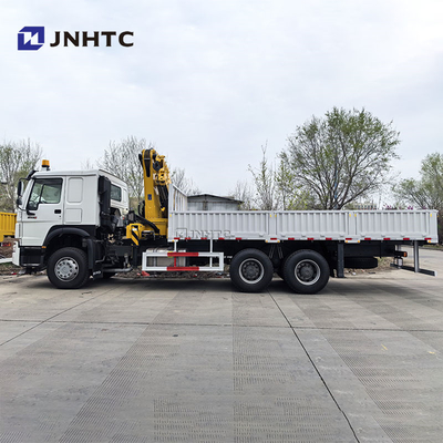 सिनोट्रुक HOWO 6x4 400HP कार्गो ट्रक 10 टन बूम क्रेन ट्रक के साथ चीन फैक्टरी