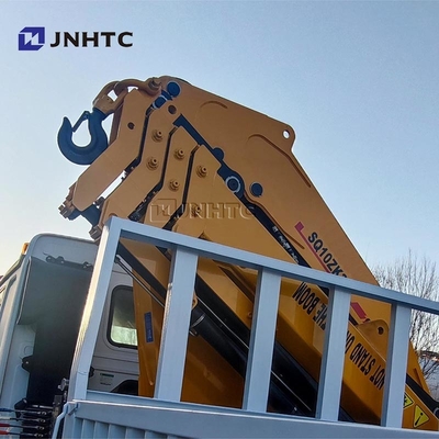 HOWO क्रेन ट्रक 6x4 400HP कार्गो ट्रक 10 टन बूम क्रेन ट्रक के साथ