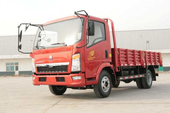 Sinotruk Howo लाइट ड्यूटी वाणिज्यिक ट्रक 38 टन एमएम व्हील बेस के साथ 12 टन क्षमता