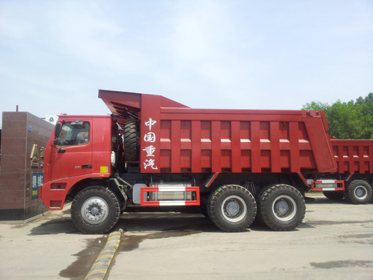 सिनोट्रुक 6x4 10 व्हील्स हैवी डंप ट्रक 70T 30M3 माइनिंग टिपर ट्रक LHD 371hp