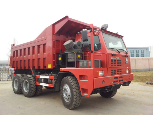 70T खनन भारी शुल्क डंप ट्रक 6x4 Sinotruk Howo 30M3 Euro2 LHD टिपर ट्रक
