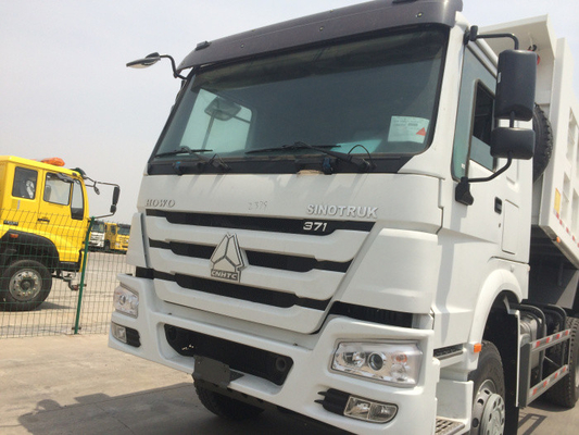 मेरा Sinotruk HOWO हैवी ड्यूटी डंप ट्रक सफेद रंग 30 - 40 टन 10-25CBM 10 पहियों