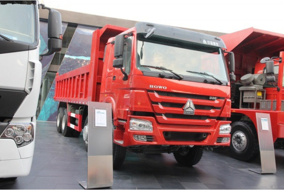 8x4 25-30M3 12 व्हील डंप ट्रक 50-60T लोड कैपैसिंक सिनोट्रुक हॉवो मॉडल 371hp