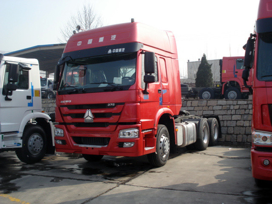 व्हाइट HW79 केबिन 371hp प्राइम मूवर ट्रेलर्स 6x4 सिनोट्रुक हॉवो 7 व्हील्स