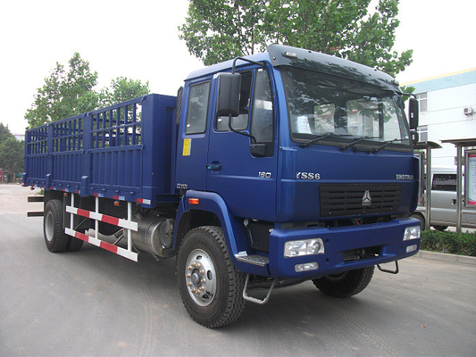 सुरक्षा 6 पहियों Sinotruk Howo व्हाइट कार्गो ट्रक 4 × 2 2 9 0 एचपी 20 टन क्षमता लोड हो रहा है