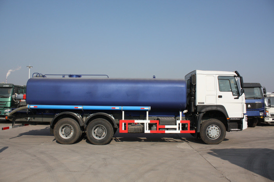 Howo 20 CBM व्हाइट सीवेज वेस्ट ट्रक / 6x4 336HP सेफ्टी सीवर क्लीनिंग ट्रक