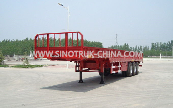 निविड़ अंधकार कवर और स्लाइडर छत के साथ Dropside हल्के भारी शुल्क अर्ध ट्रेलरों