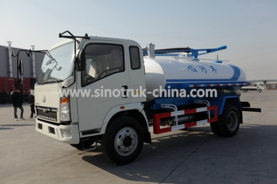 हाउ लाइट सीवर वैक्यूम ट्रक 6 व्हील 10 टन लोड हो रहा है 116hp मॉडल SHMC5107GXW