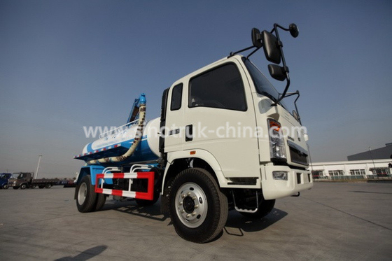 हाउ लाइट सीवर वैक्यूम ट्रक 6 व्हील 10 टन लोड हो रहा है 116hp मॉडल SHMC5107GXW