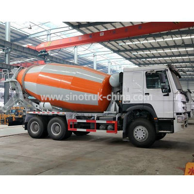 336 एचपी इंजन 6 × 4 हाउ कंक्रीट मिक्सर ट्रक स्टील संरचना 10 सीबीएम टैंकर के साथ