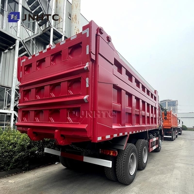 Howo 6x4 नया/प्रयुक्त 10 पहिया डंप ट्रक डीजल टिपर रियर कैमरा 400HP यूरो 2 यूरो 3 उत्सर्जन मानक 8L Hino RHD