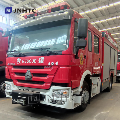 HOWO 18 मीटर उच्च स्प्रे आर्म 4x2 12000l बड़े प्रवाह अग्नि बचाव फायर ट्रक बिक्री के लिए