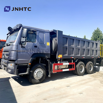 Howo डंप ट्रक 6x4 यूरो 2 10 पहिया डंप ट्रक 336hp 40 टन प्रयुक्त Sinotruk बाएं/दाएं हाथ का ड्राइव टिलर ट्रक