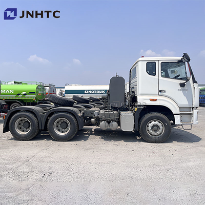HOWO NX 10 पहियों 380hp अर्ध ट्रैक्टर ट्रक सिर डीजल ईंधन मैनुअल ट्रांसमिशन सही यूरो 2 तेजी से कम कीमत बिक्री