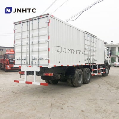 ब्रांड न्यू Howo 336HP कार्गो वैन ट्रक 6*4 बाड़ कार्गो ट्रक भारी शुल्क स्टैक कार्गो ट्रक