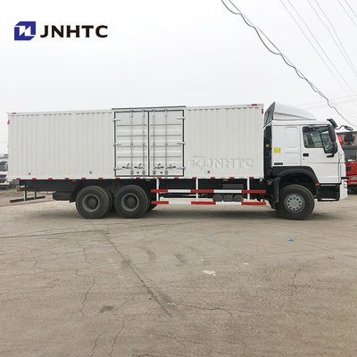 ब्रांड न्यू Howo 336HP कार्गो वैन ट्रक 6*4 बाड़ कार्गो ट्रक भारी शुल्क स्टैक कार्गो ट्रक