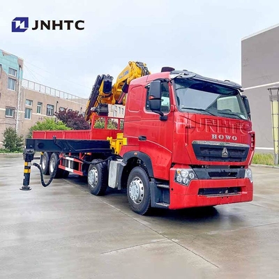 चीन Howo 6x4 380hp फोल्डिंग आर्म क्रेन कार्गो ट्रक के साथ 14/ 16 टन दूरबीन बूम माउंट क्रेन अच्छी कीमत