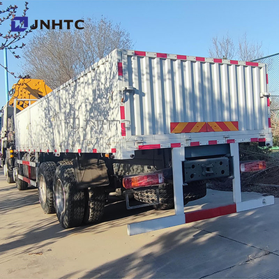 10-12 टन क्रेन के साथ नया SINOTRUK HOWO 8X4 400HP कार्गो ट्रक