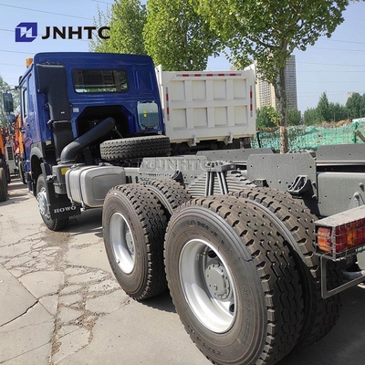 नई HOWO 6X4 टिमपर ट्रक चेसिस 400HP 10 पहियों ब्लू डंप ट्रक चेसिस