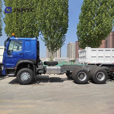 नई HOWO 6X4 टिमपर ट्रक चेसिस 400HP 10 पहियों ब्लू डंप ट्रक चेसिस