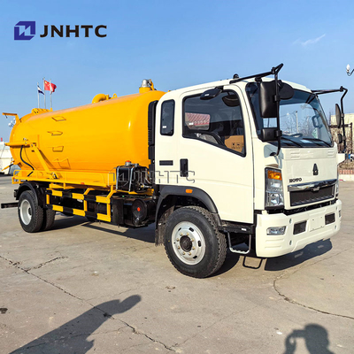 नई सिनोट्रुक HOWO 10cbm सेप्टिक फेकल सक्शन टैंक वैक्यूम टैंकर ट्रक कीमत