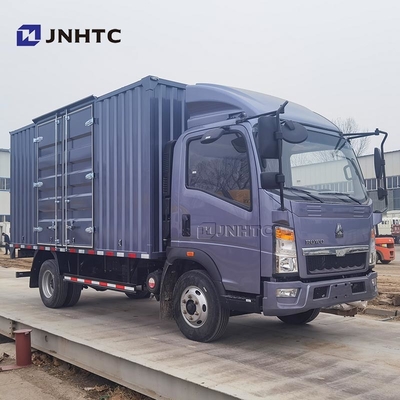 चीन लाइट ट्रक HOWO वैन टैंक कार्गो 4X2 116hp 6 पहियों बॉक्स ट्रक बिक्री के लिए