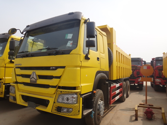 पीला 371hp 20M3 RHD Sinotruk Howo 6x4 डंप ट्रक 40-50 टन लोड के लिए