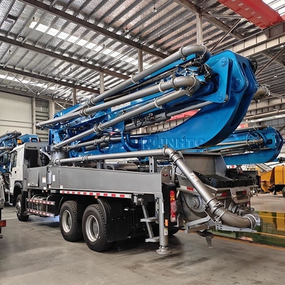 HOWO 6x4 चेसिस कंक्रीट पंप ट्रक 400HP 47m 400hp कंक्रीट पंप ट्रक