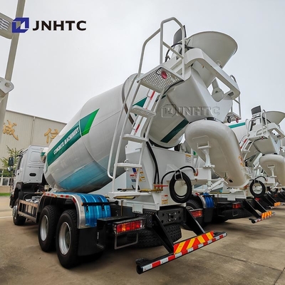 HOWO कंक्रीट मिश्रण ट्रक 6x4 380hp10 पहियों क्षमता सीमेंट मिश्रण ट्रक घुड़सवार कंक्रीट मिक्सर पंप ट्रक